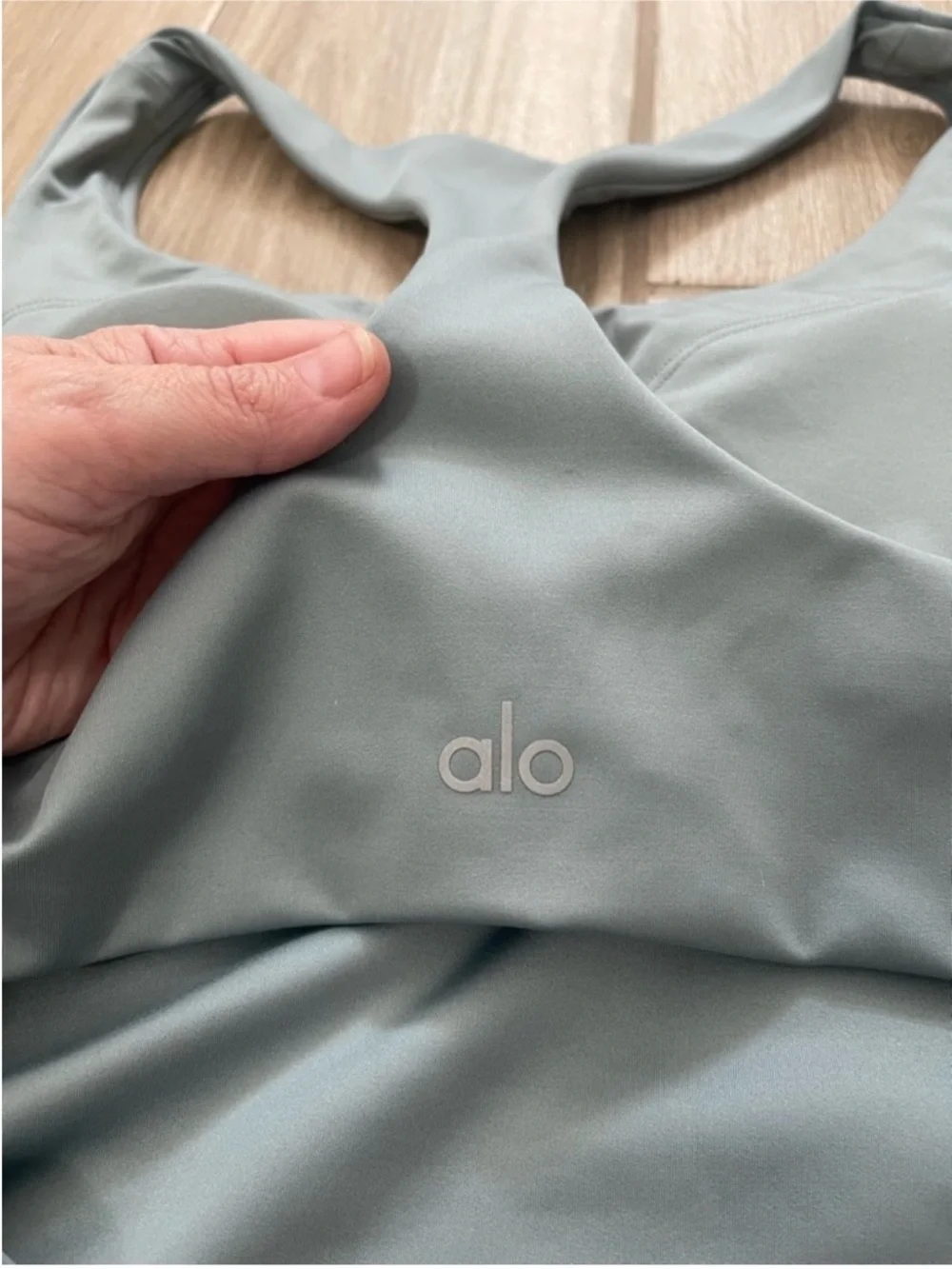 Alo Yoga Airlift Fly Dress Tennis Cutout Cosmic Grey Blue Sz S 4-6 W8155R